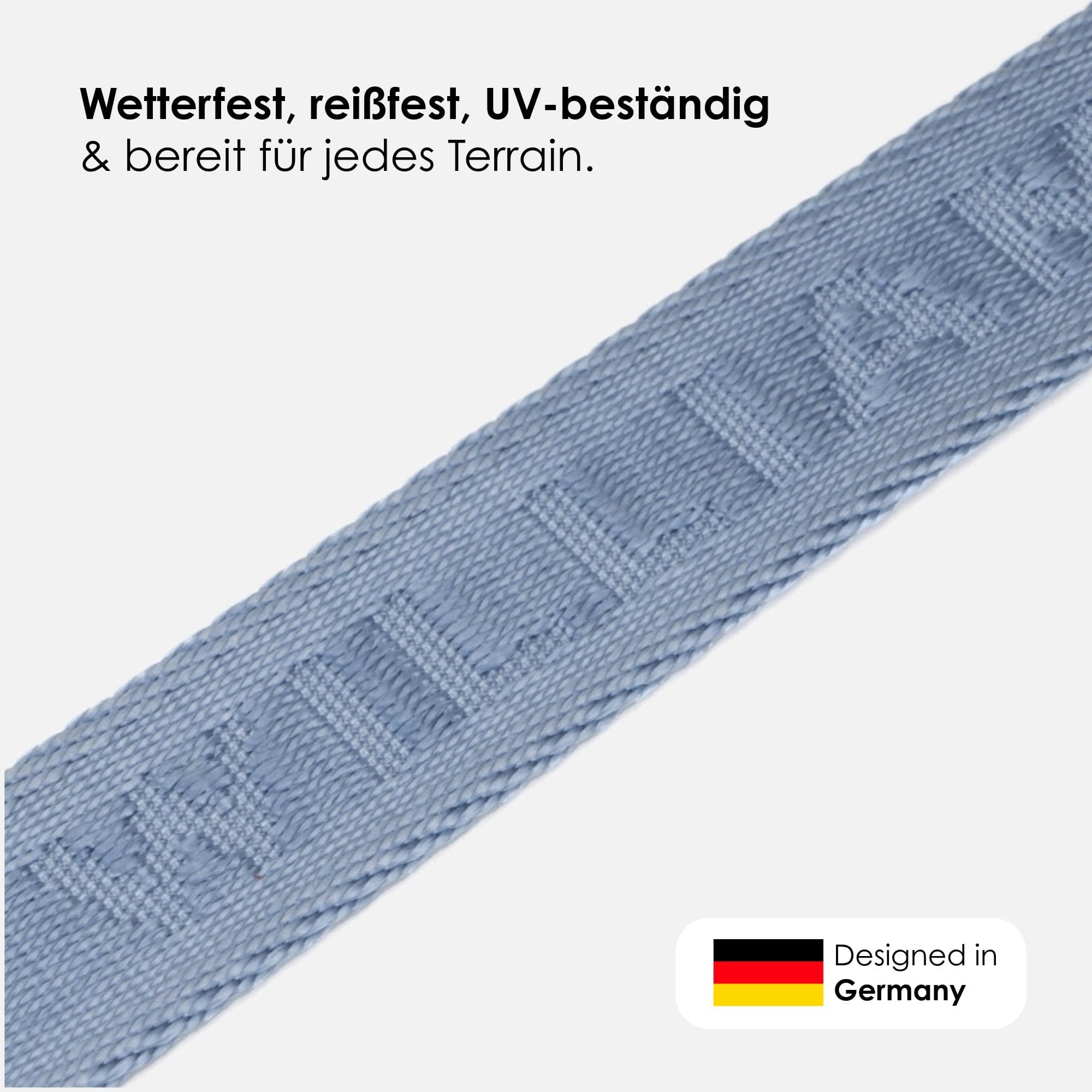 William Walker Jacquard Nylon Hundehalsband Sky (blau)