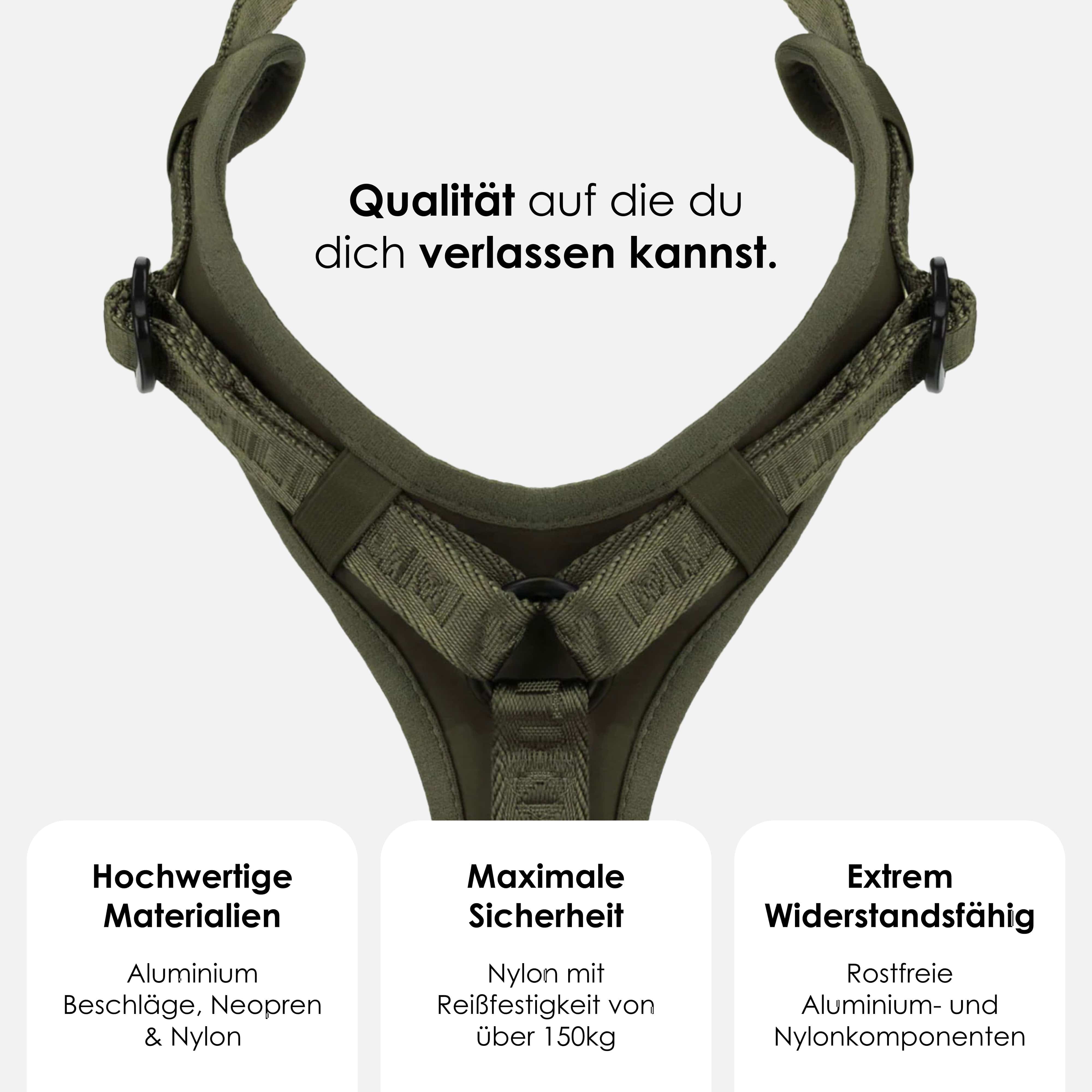 William Walker Hochwertiges Y-Hundegeschirr Forest (grün)