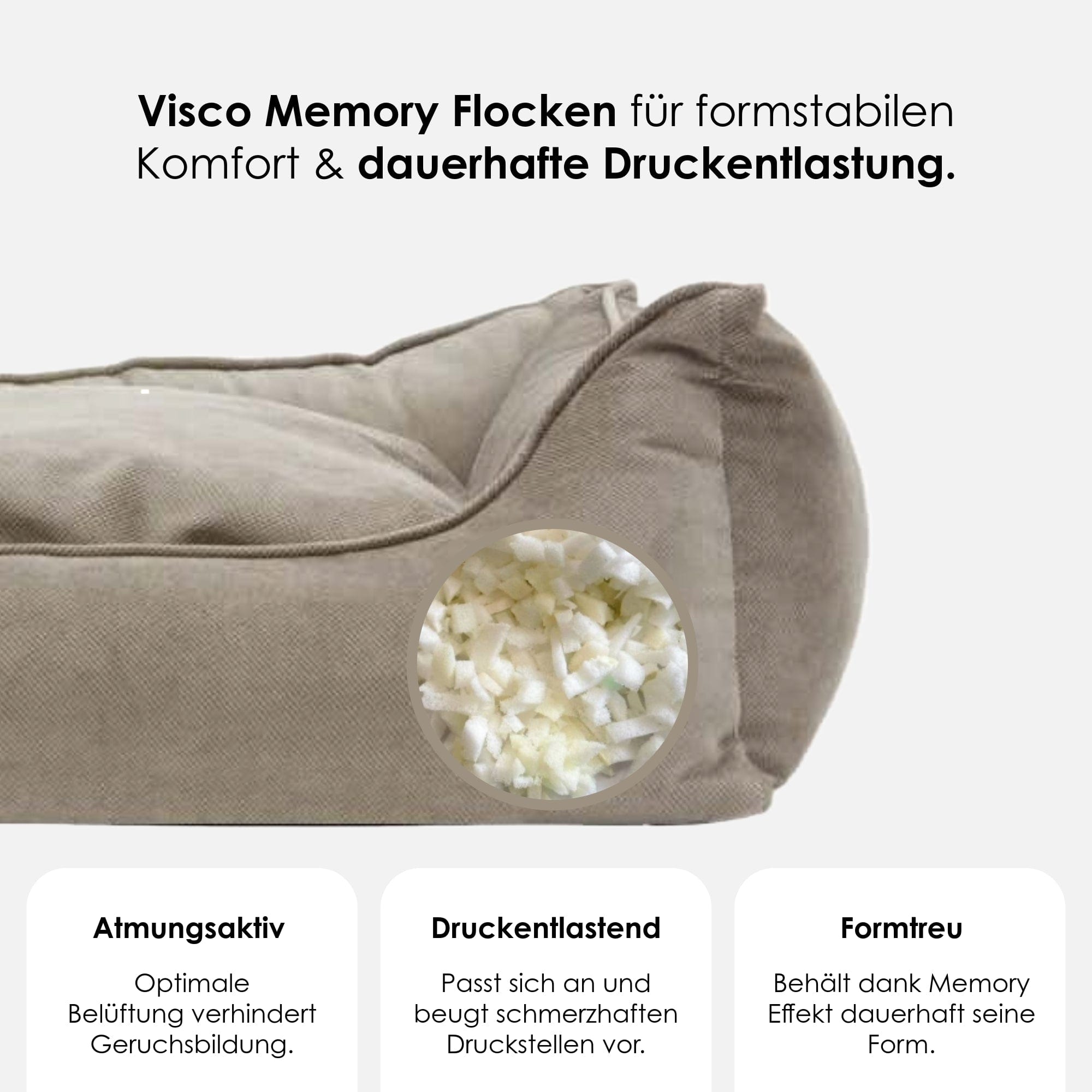 William Walker Orthopädisches Hundebett Stone