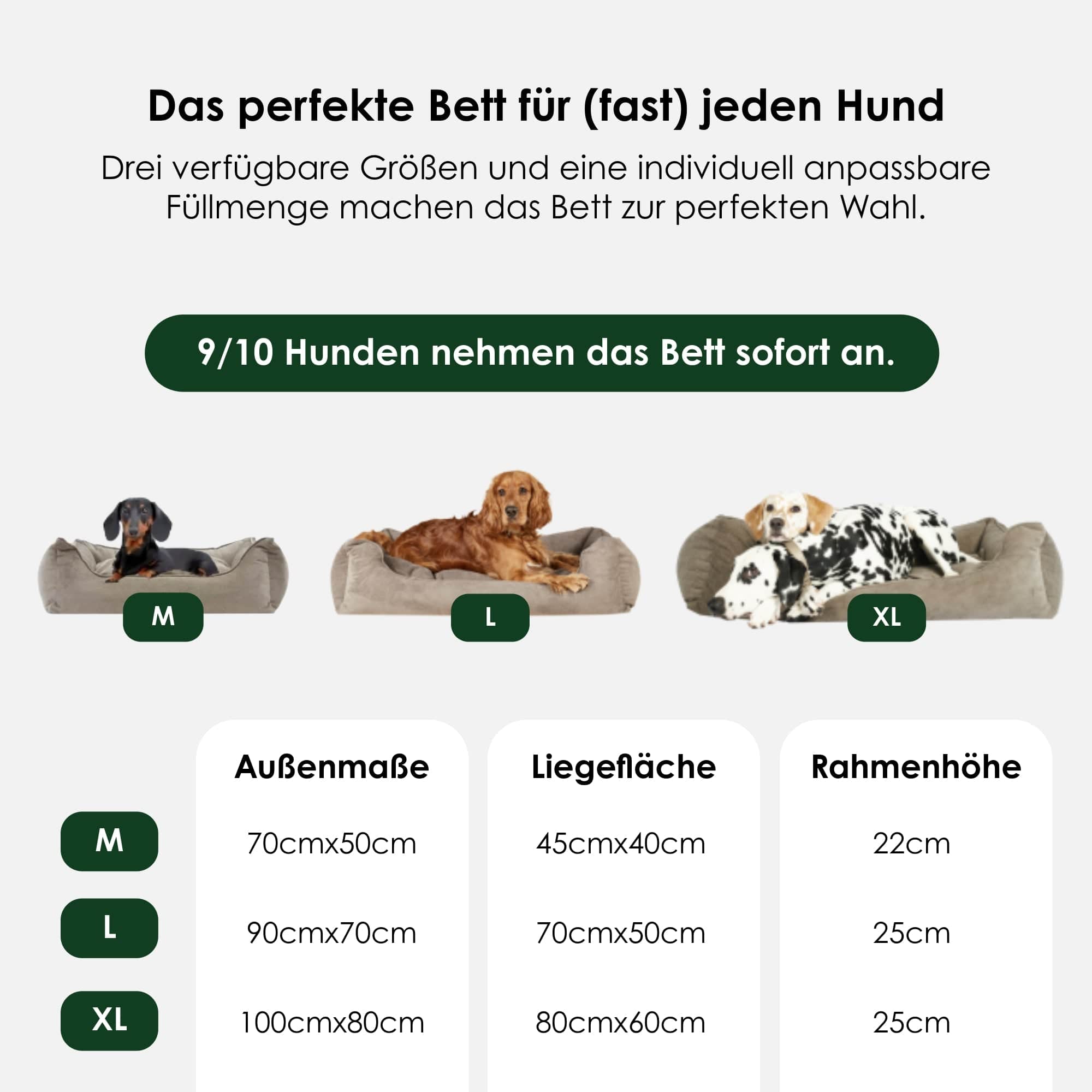 William Walker Orthopädisches Hundebett Stone
