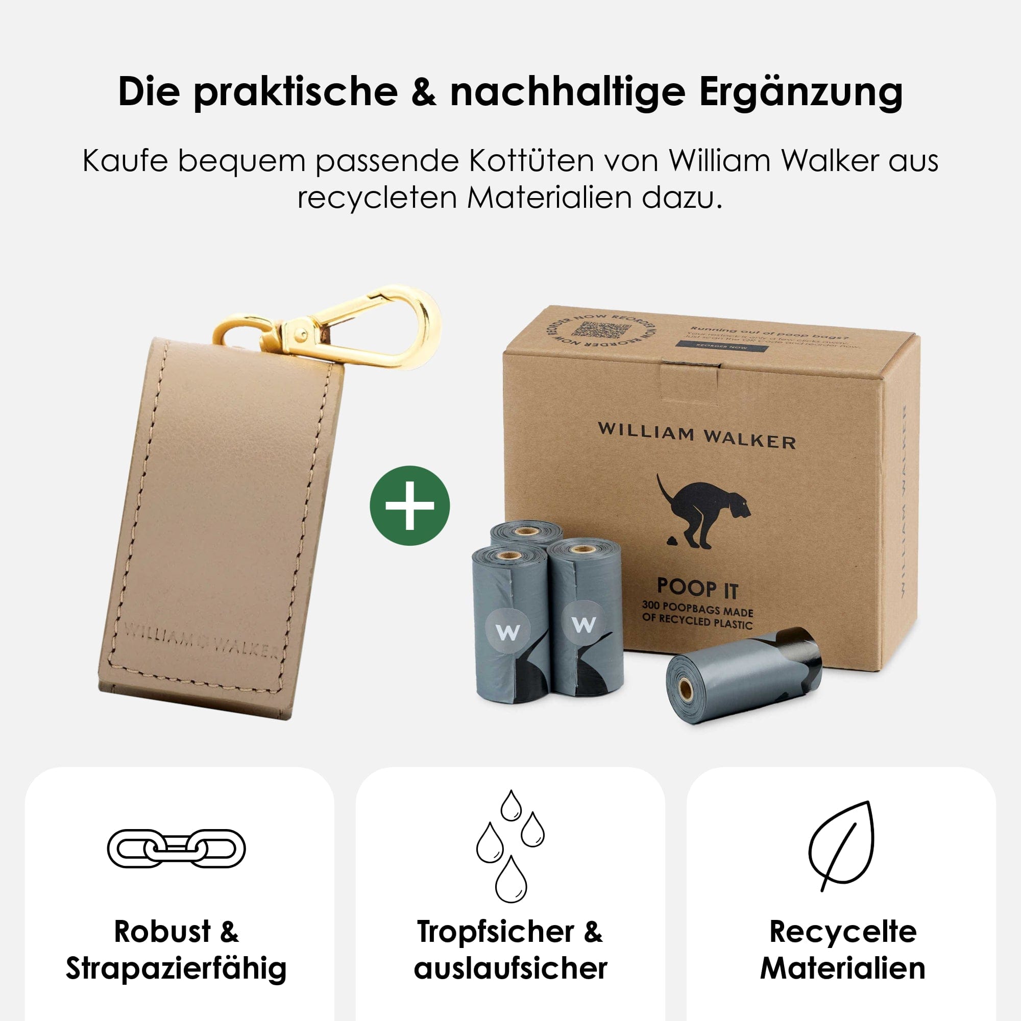 William Walker Kotbeutelspender Sand (Beige)