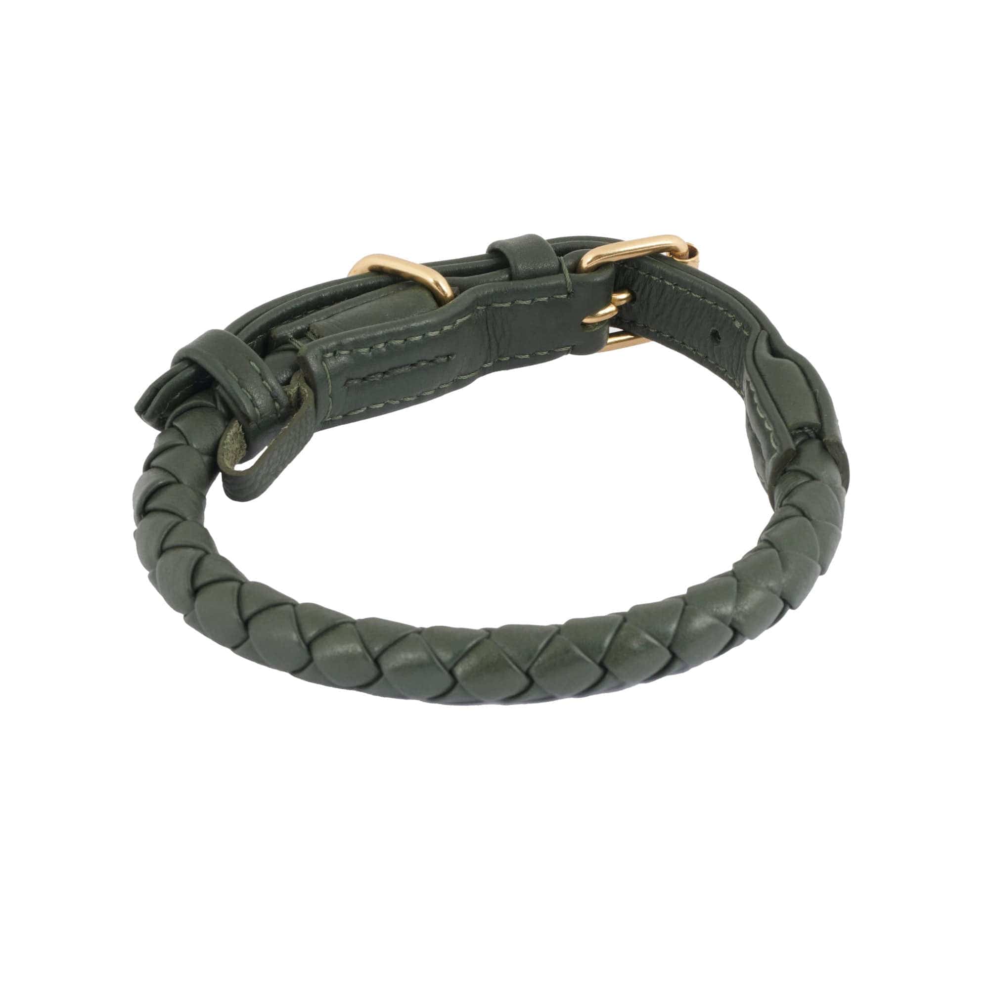 William Walker Hundehalsband Twisted Dark Moss