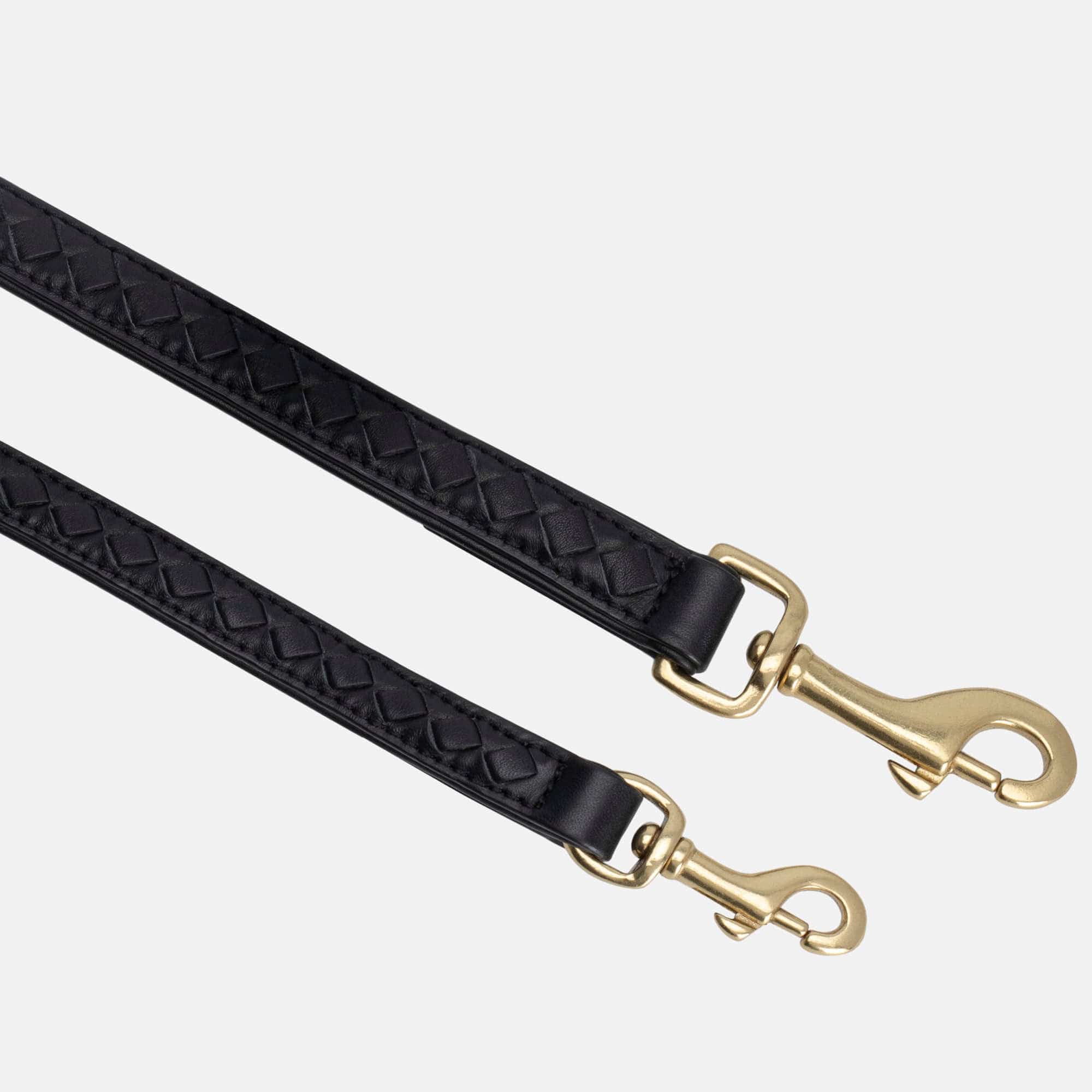 William Walker Hochwertige Leder Hundeleine Prestige Nero (Schwarz)