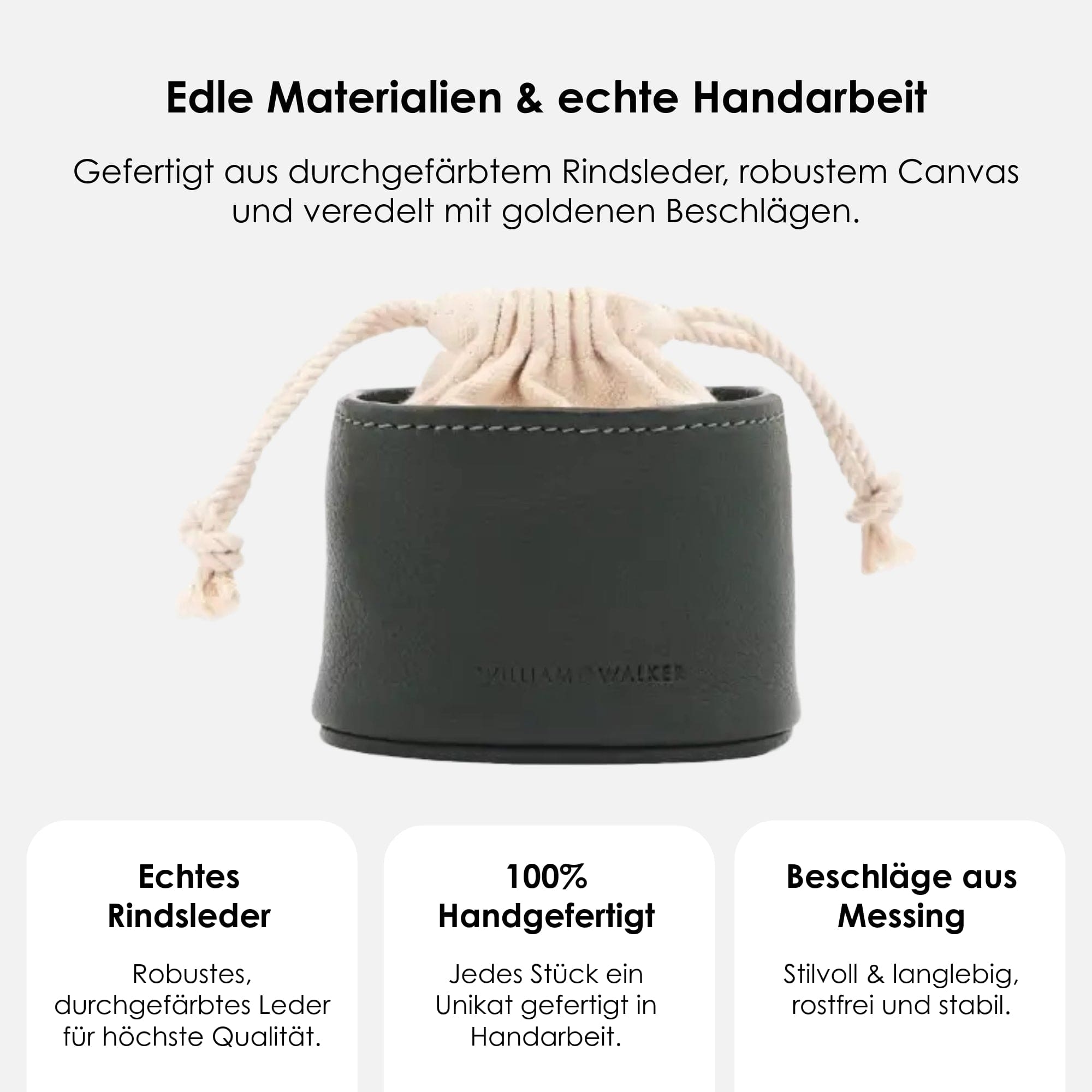 William Walker Leckerlibeutel Dark Moss (Waldgrün)