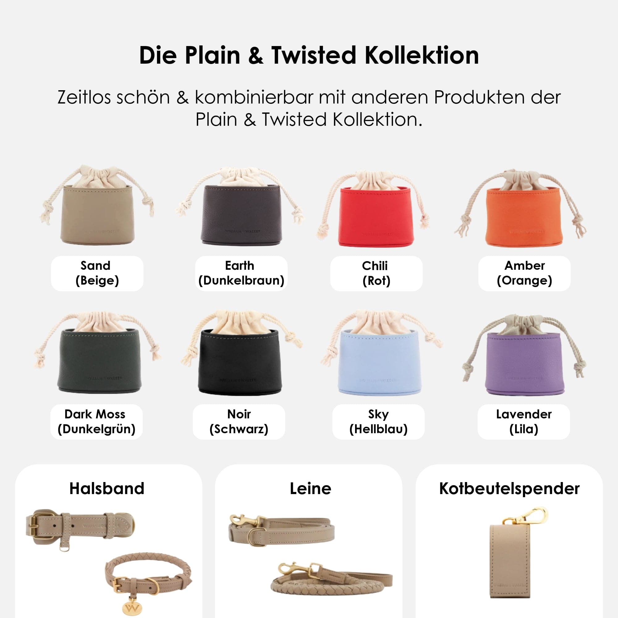 William Walker Leckerlibeutel Sand (Beige)