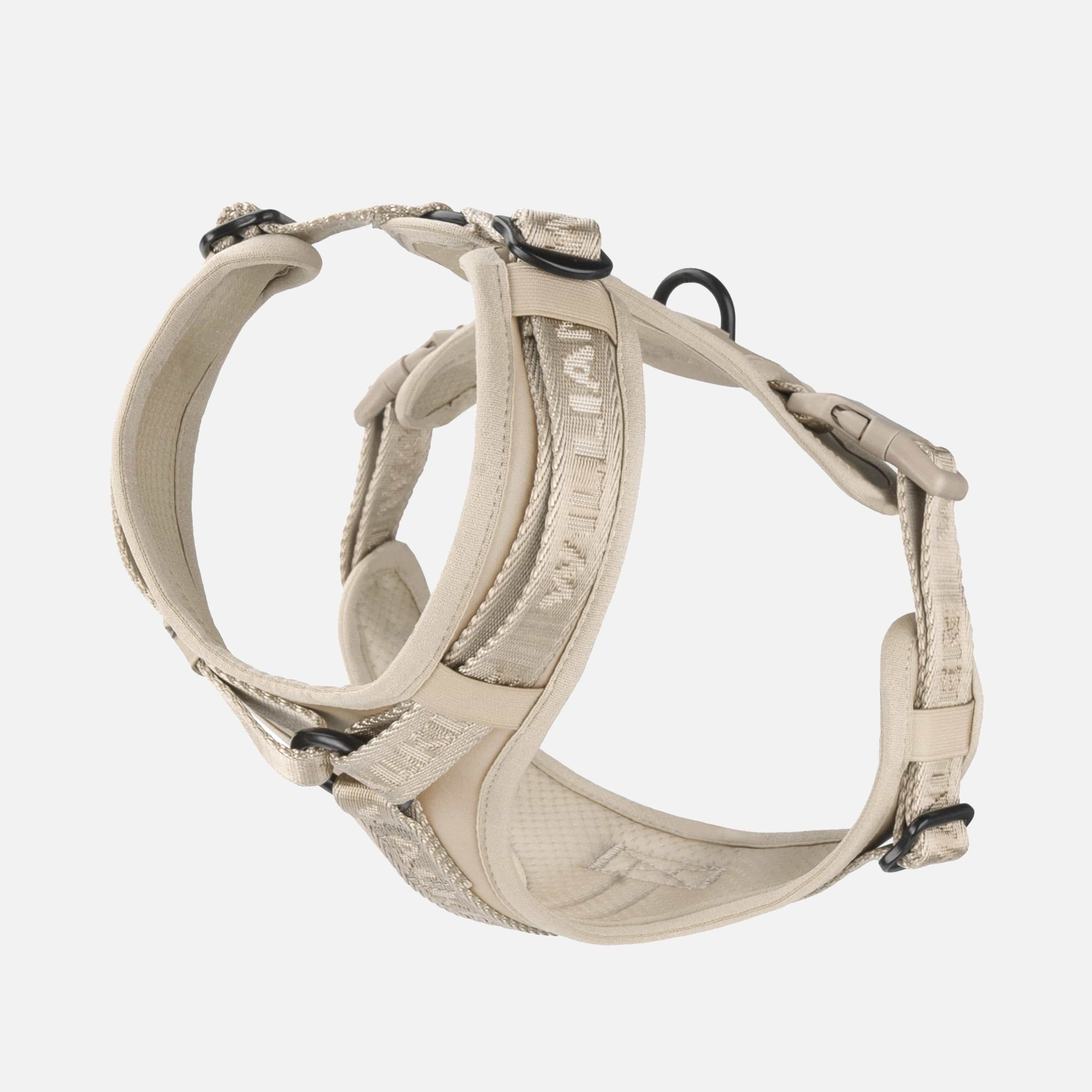 William Walker Hochwertiges Y-Hundegeschirr Sand (beige)