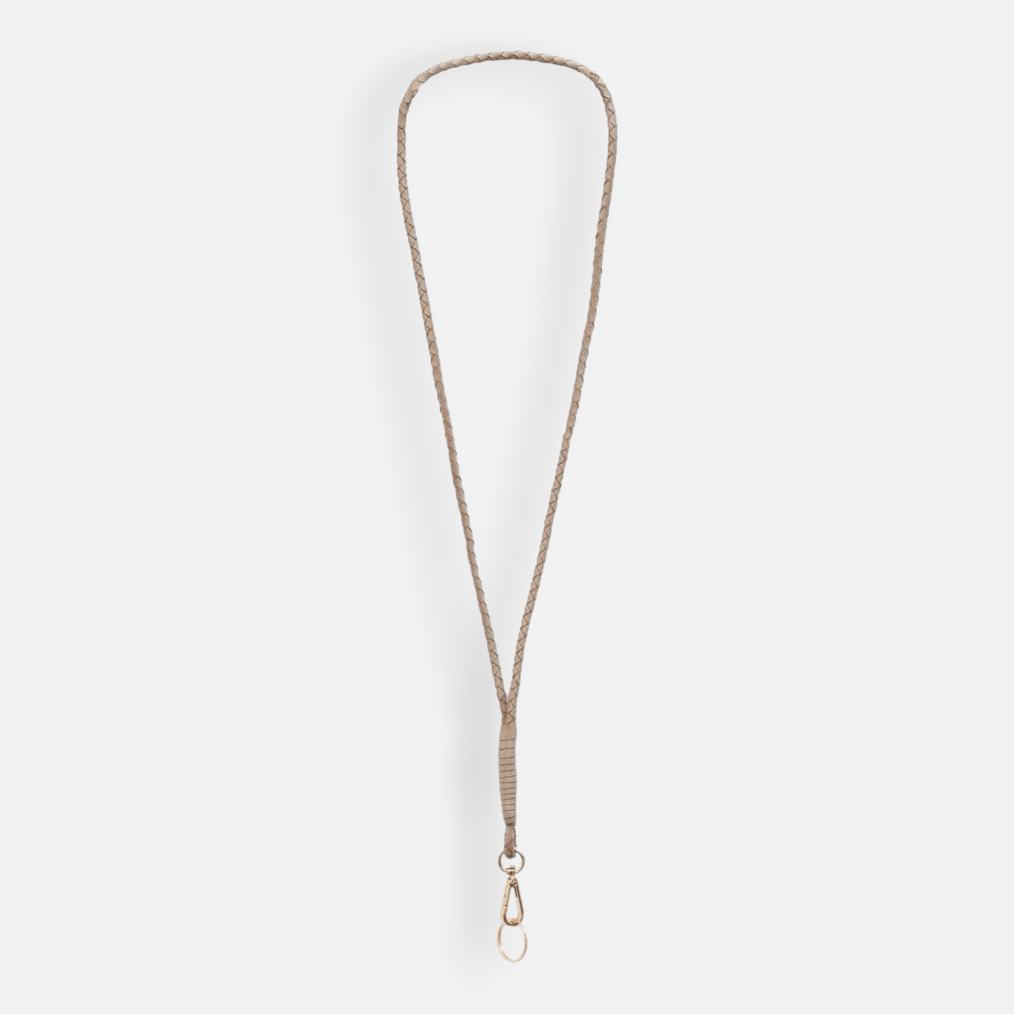 Collana in pelle per cani, beige
