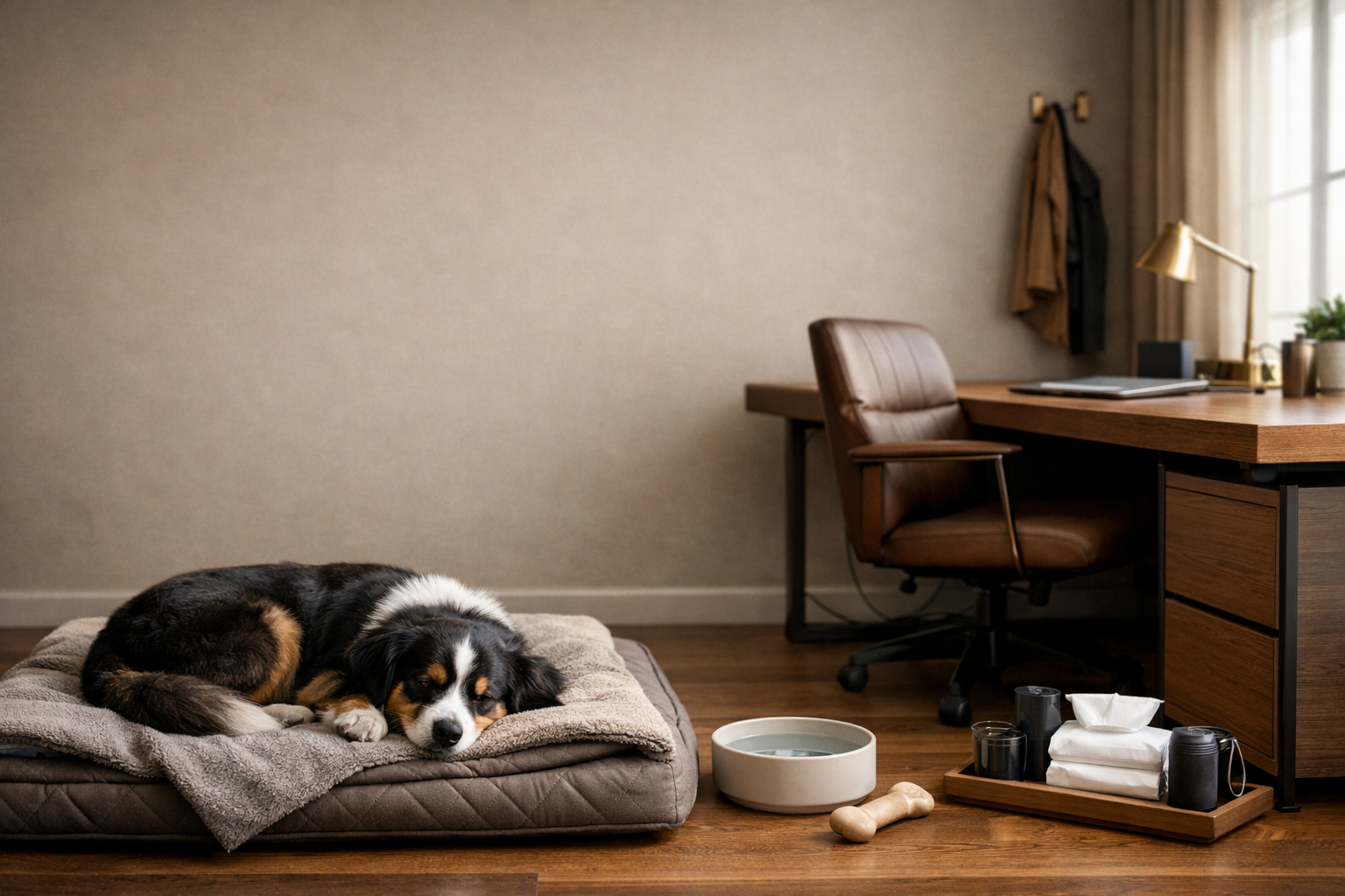 Hund im Büro Ausstattung: Die komplette Checkliste für einen entspannten Bürohund