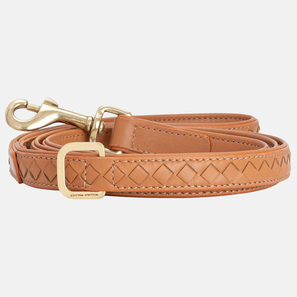 Guinzaglio per cani in pelle di alta qualità Prestige Caramel (Marrone)