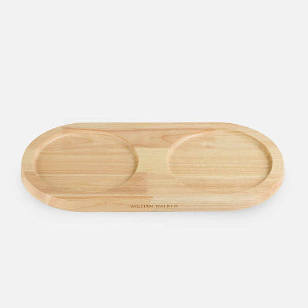 Duo tappetino per ciotola in legno