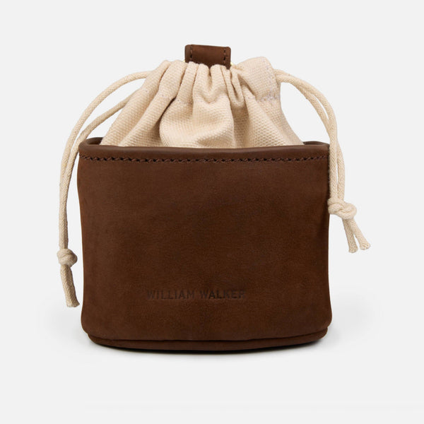 Porta snack per cani in pelle nubuck resistente all'acqua