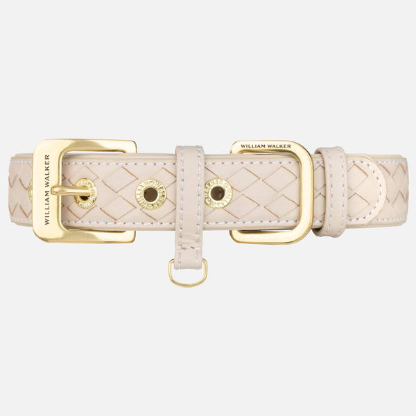 Collare per cani in pelle Prestige Almond (Beige)