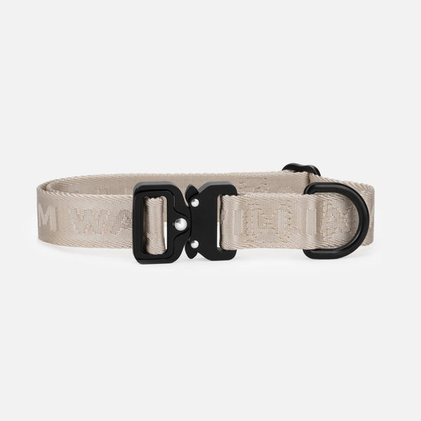 Jacquard Nylon Collare per cani Sand (beige)